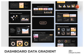 Dashboard Data Gradient PowerPoint Template